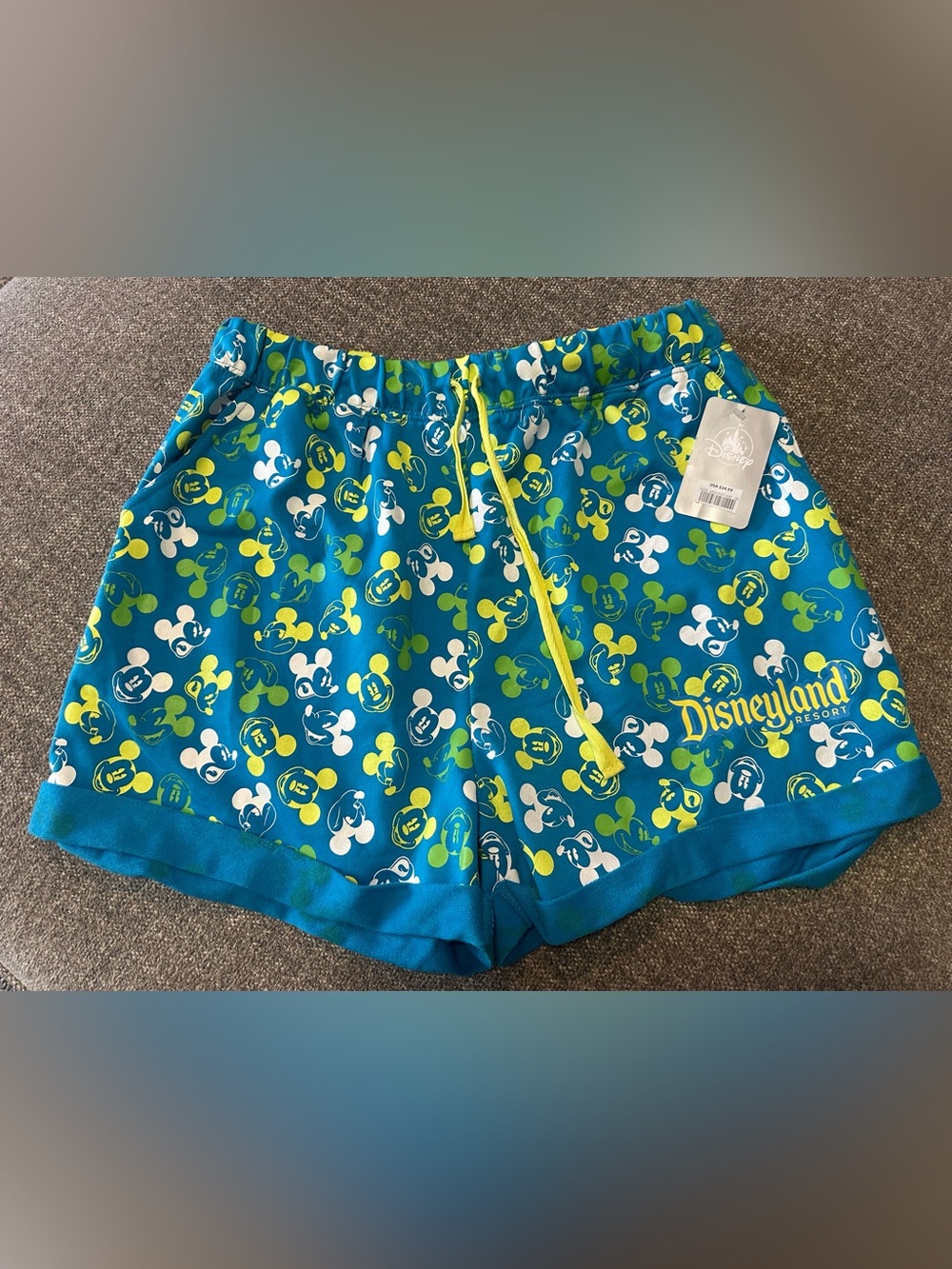 Disneyland Resort Shorts Women’s Size Large Mickey Mouse New With Tags
